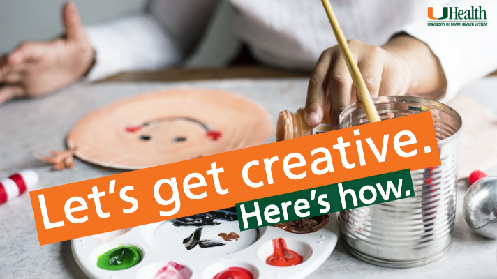 Let's get creative graphic