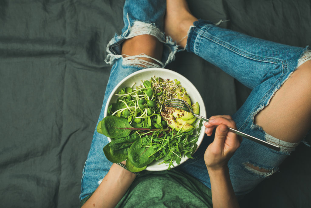 bowl of greens