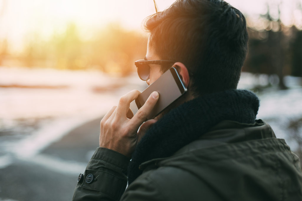 Man talking on the phone