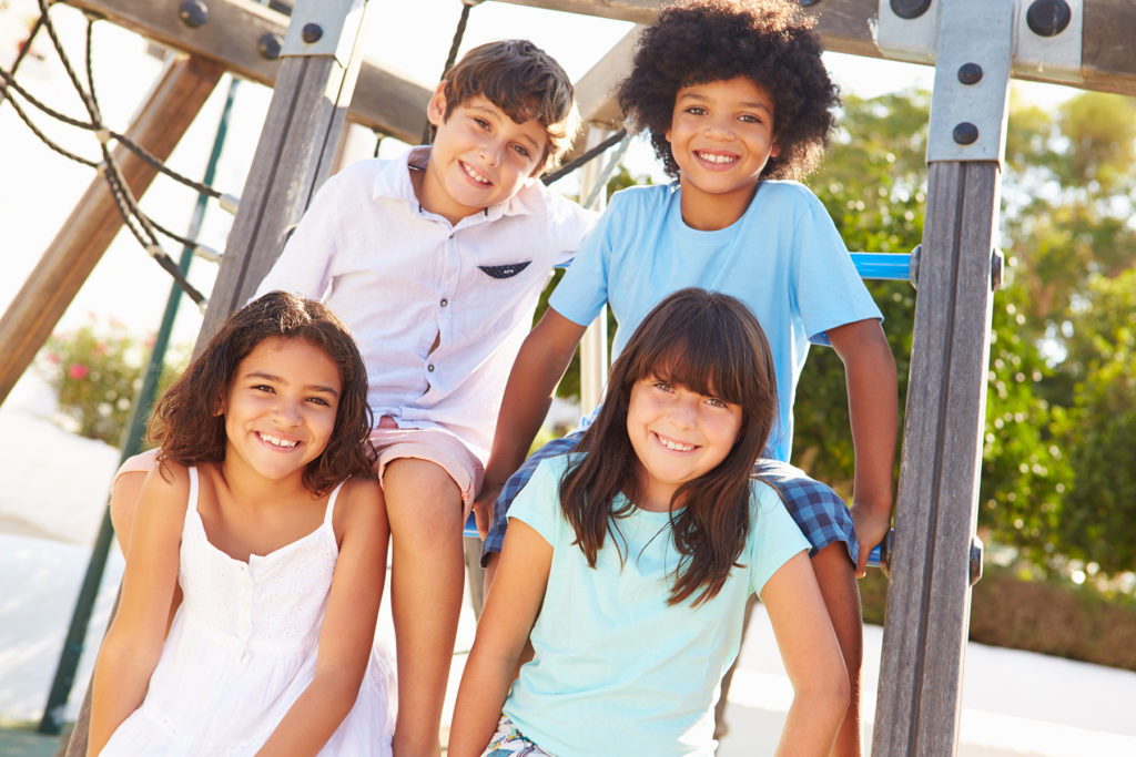 Kids on playground